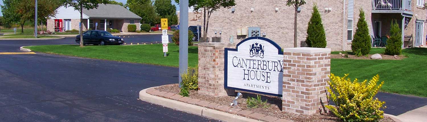 Canterbury House & Canterbury Woods Street Sign